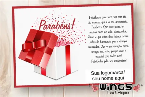 Cartão Digital de Aniversário para Clientes IV