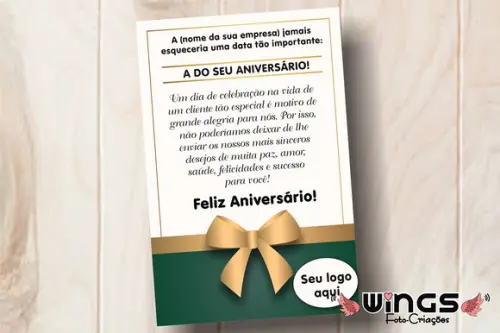 Cartão Digital de Aniversário para Clientes V