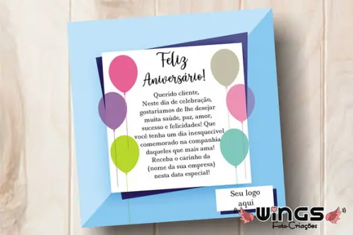 Cartão Digital de Aniversário para Clientes VIII