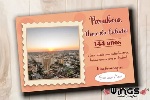 Cartão Digital Homenagem Aniversário Cidade 2