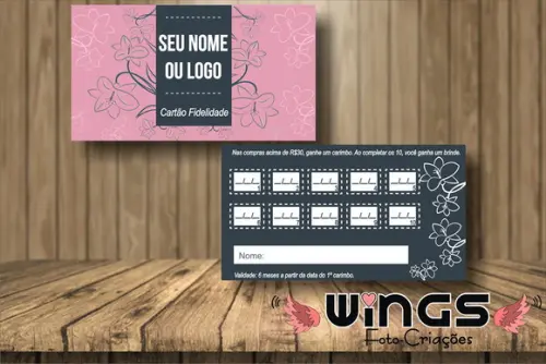 Cartão Fidelidade Digital - Floral I