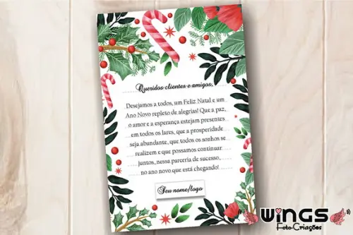Cartão/Carta Corporativo Digital de Natal 1