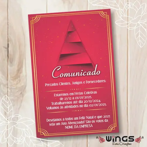 Comunicado Digital - Aviso Férias/recesso Final de Ano