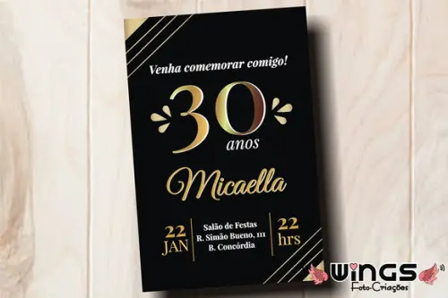 Convite Digital - 30 Anos