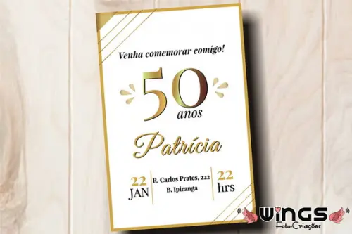 Convite Digital - 50 Anos