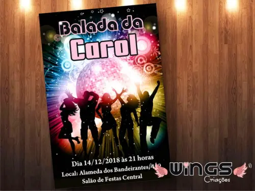 Convite Digital - Balada Alegria