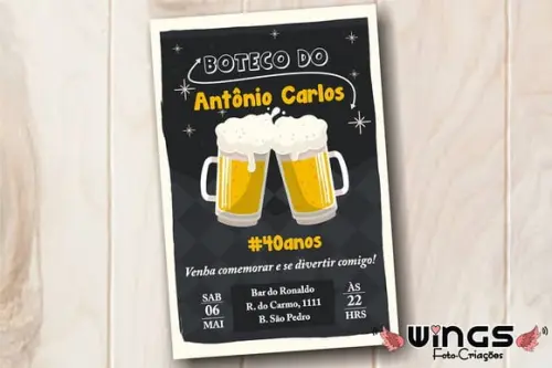 Convite Digital - Boteco 1