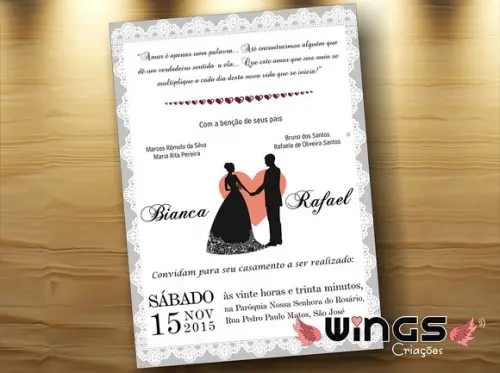 Convite Digital - Casamento Elegance I
