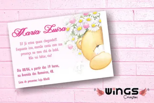 Convite Digital - Chá de Bebê Cute I