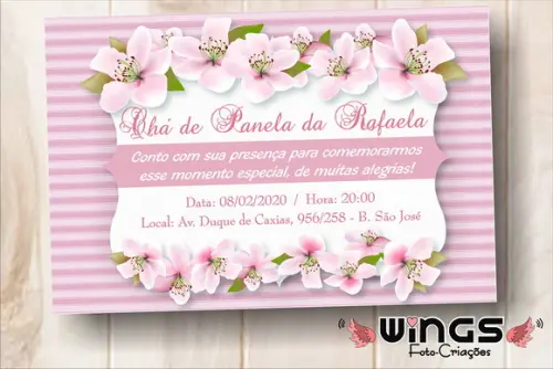 Convite Digital - Chá de Panela Flores II