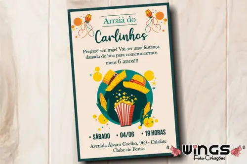 Convite Digital - Festa Junina/arraiá