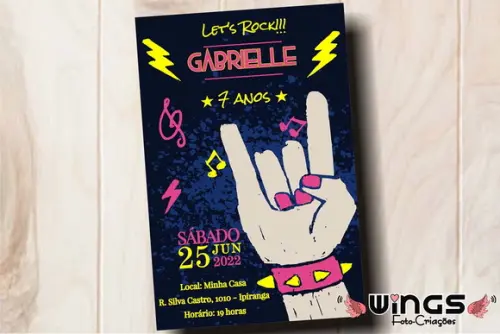 Convite Digital - Festa Rock N' Roll - Girl!