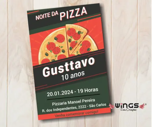 Convite Digital - Noite da Pizza 1