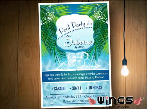 Convite Digital - Pool Party I