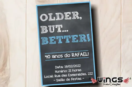 Convite Digital Aniversário Masculino - Humor 1