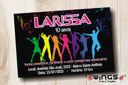 Convite Digital Balada Neon