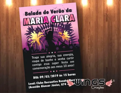Convite Digital Balada Verão