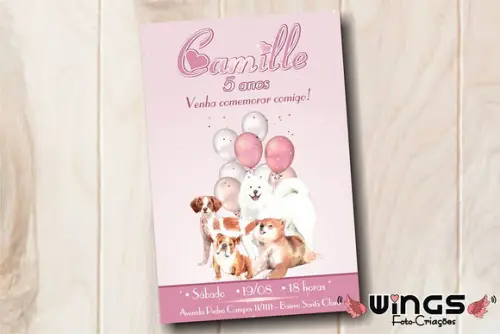 Convite Digital Cachorrinhos 3