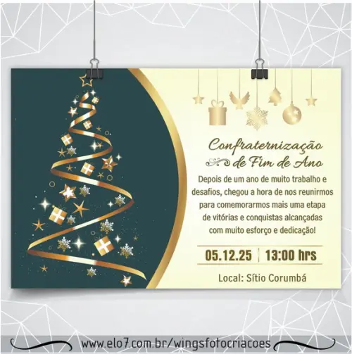 Convite Digital para Confraternização de Fim de Ano 13