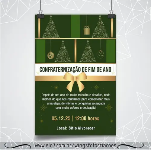 Convite Digital para Confraternização de Fim de Ano 12
