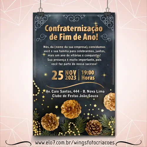 Convite Digital para Confraternização de Fim de Ano 8