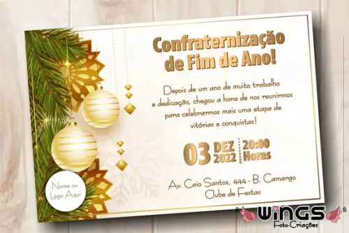 Convite Digital para Confraternização de Fim de Ano 7