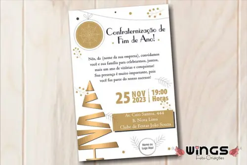 Convite Digital para Confraternização de Fim de Ano 3