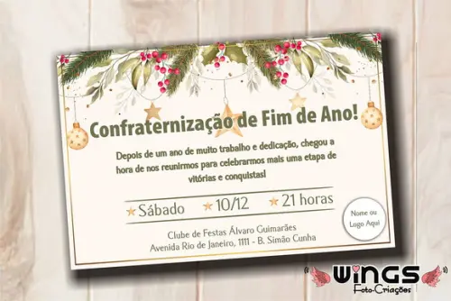 Convite Digital para Confraternização de Fim de Ano 6