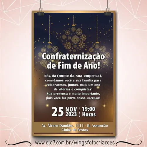 Convite Digital para Confraternização de Fim de Ano 9