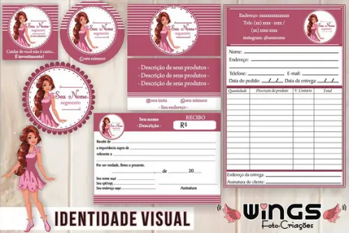 Identidade Visual - Pacote: Mascote + Logotipo + 5 artes IV
