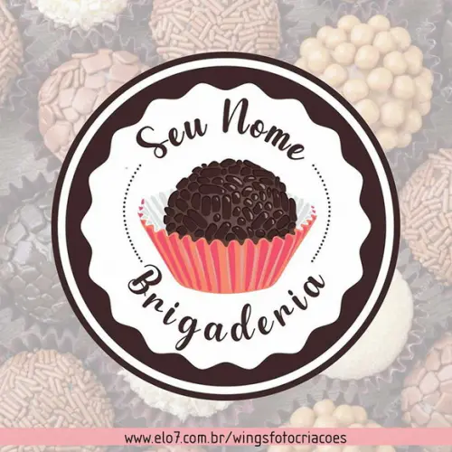 Logo + Sublogo Pré-pronto e Personalizado - Brigaderia