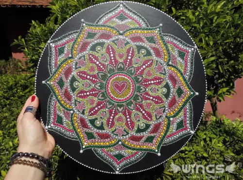 Mandala em pontilhismo - Cura!