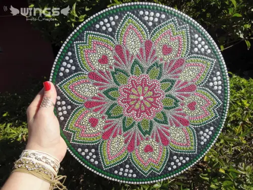 Mandala em pontilhismo - Equilíbrio!