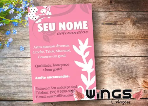 Papelaria Digital: Flyer/panfleto Artesanatos I