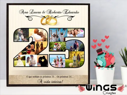 Quadro Digital - Bodas de Prata!