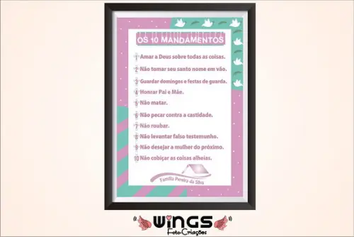 Quadro Digital - Os 10 Mandamentos III