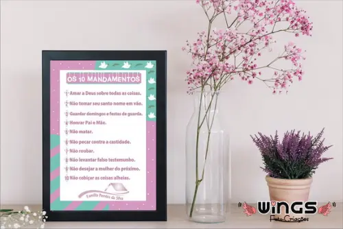 Quadro Digital - Os 10 Mandamentos III