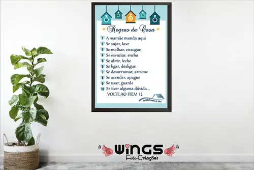 Quadro Digital - Regras da Casa II
