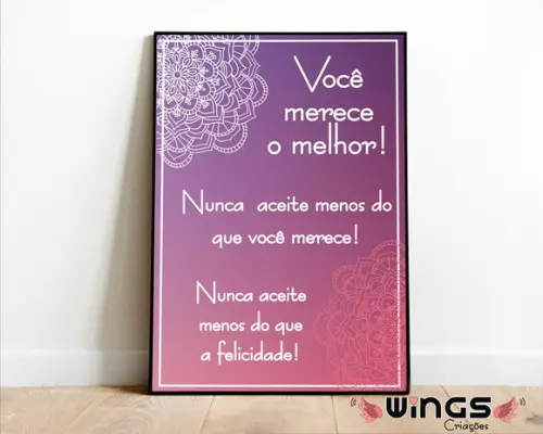 Quadro Digital - Você merece!