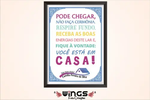 Quadro Digital - Você está em casa!