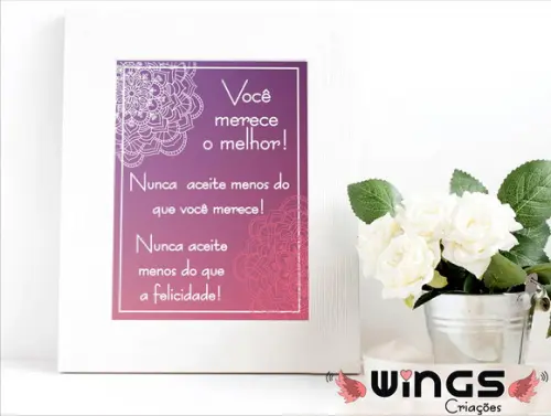 Quadro Digital - Você merece!