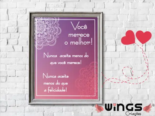 Quadro Digital - Você merece!