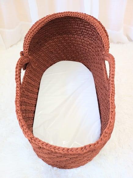 Cesto Moisés de Crochê Bercinho para Quarto Bebê