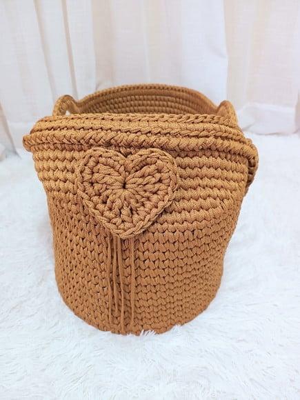 Cesto Moisés de Crochê Bercinho para Quarto Bebê