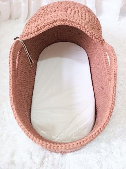Cesto Moisés de Crochê Bercinho para Quarto Bebê