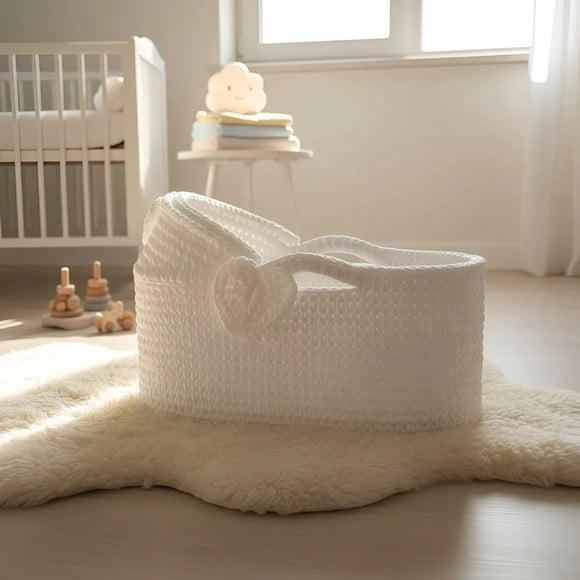 Cesto Moisés de Crochê Bercinho para Quarto Bebê