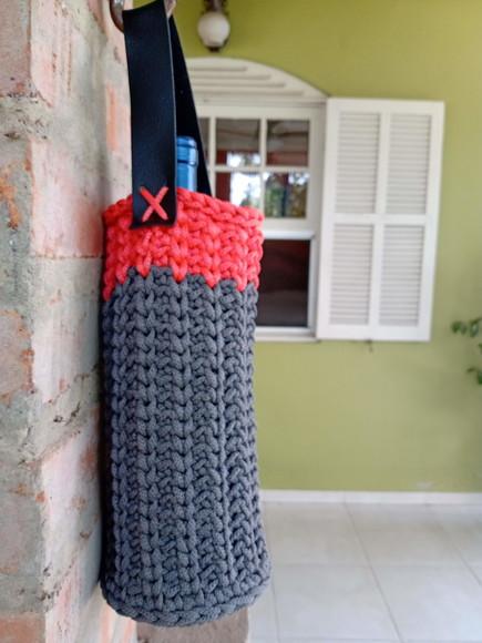 Wine Bag Porta Garrafa De Vinho Em Crochê