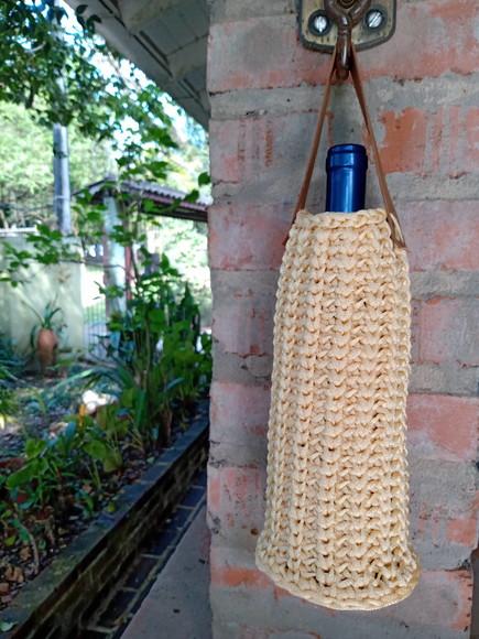 Wine Bag Porta Garrafa De Vinho Em Crochê