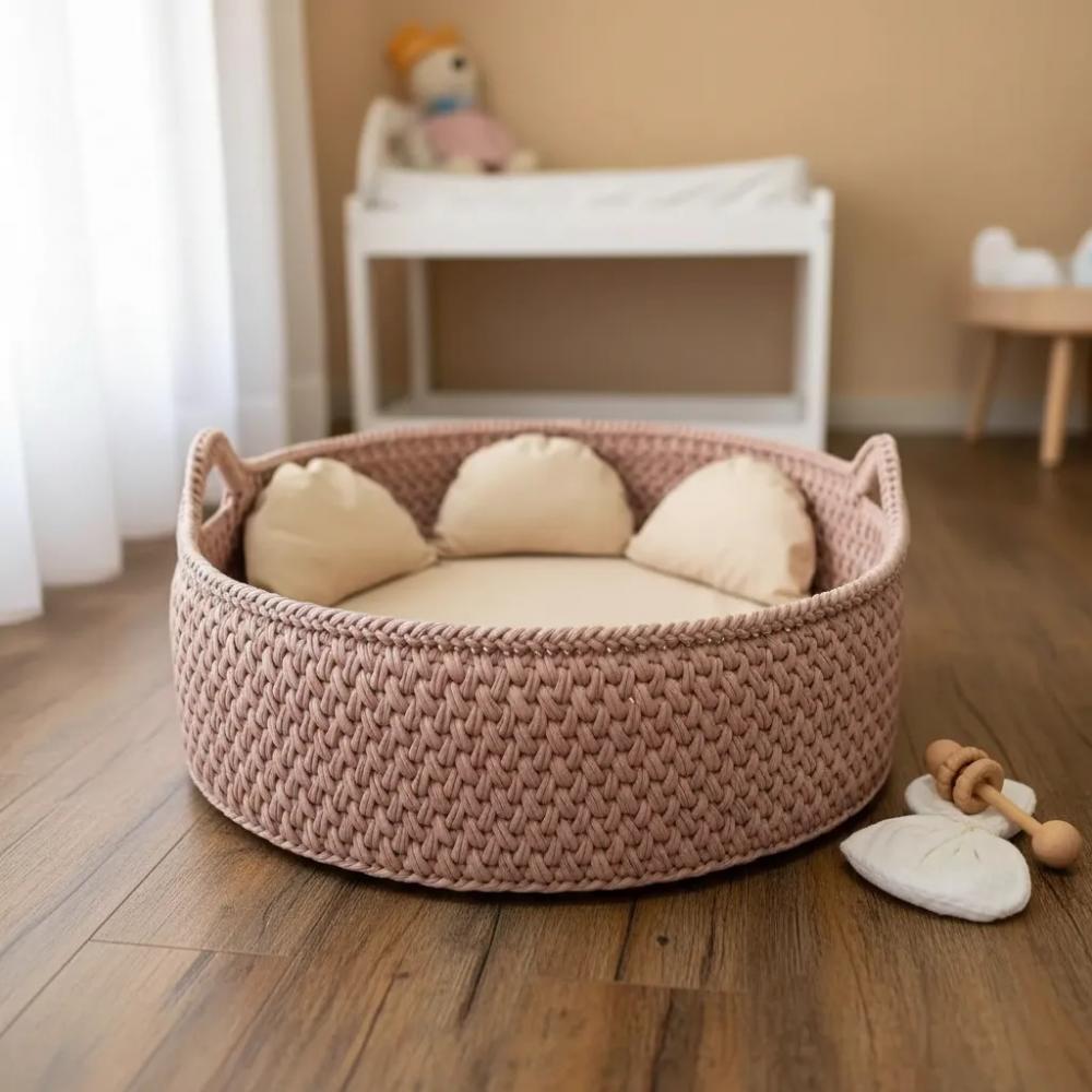 Cesto Moisés Redondo 80cm Diâmetro para Bebê