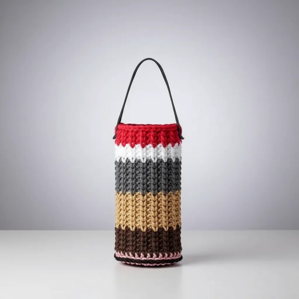 Wine Bag Porta Garrafa De Vinho Em Crochê
